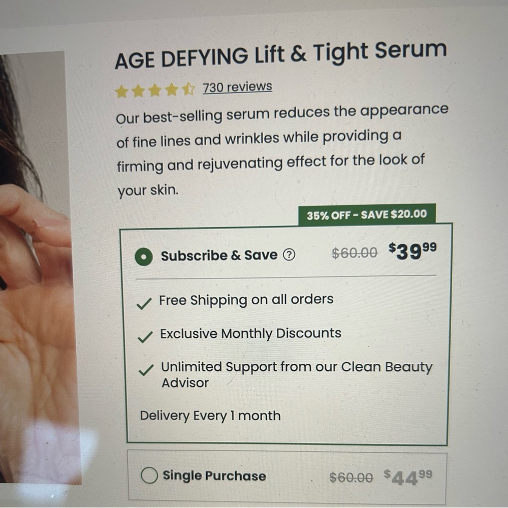 Age Defying Lift & Tight Serum - White - Picture 2 of 2